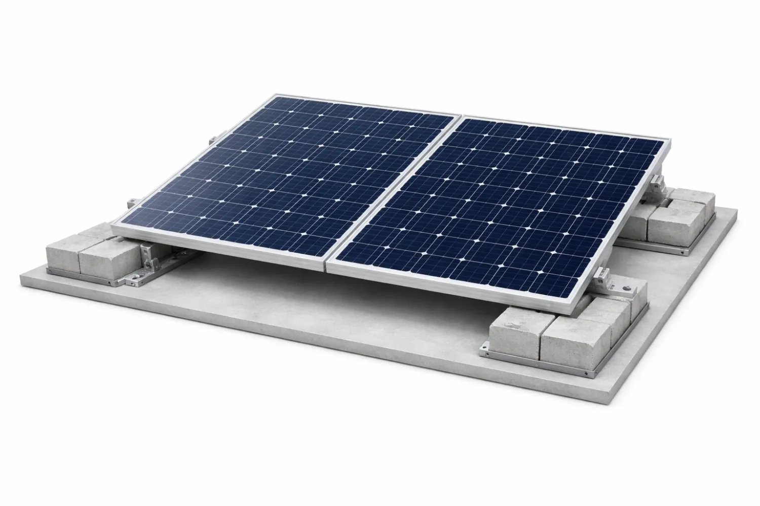 Flat roof solar mounting