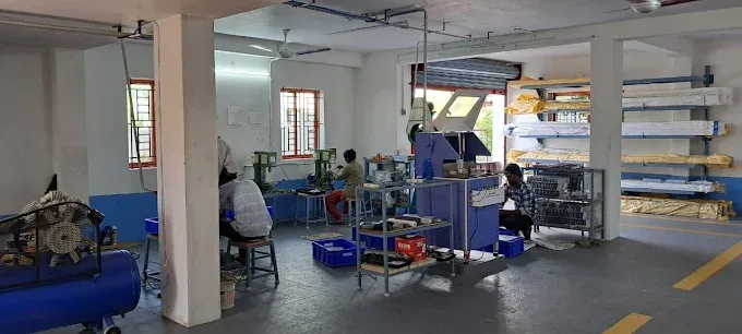 SOLBE Purlin Drilling and Semi-Automated Machinery Bay in Trichy factory