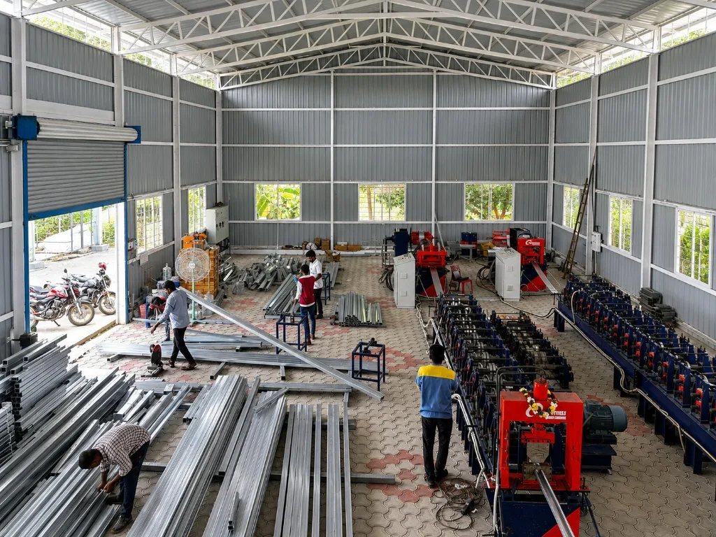 SOLBE Solar State-of-the-Art Roll Forming Factory Shed in Trichy
